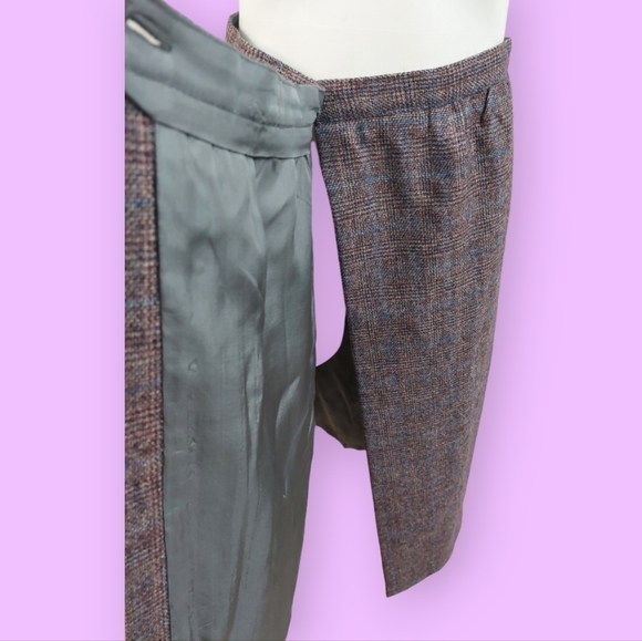 Allen Bernard Vintage Skirt Suit Women's Sz 12 100% Wool Fits Small - Picture 6 of 13